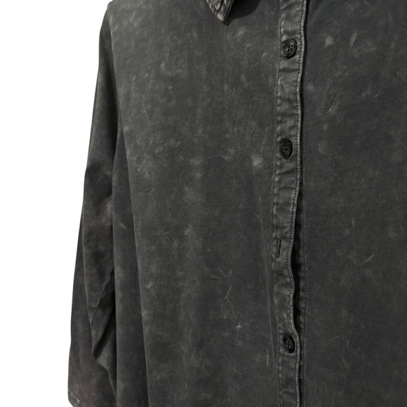 Cable & Gauge Women's Button Front Collared Blouse‎ Top Green Size XL 21x35 - Picture 5 of 8